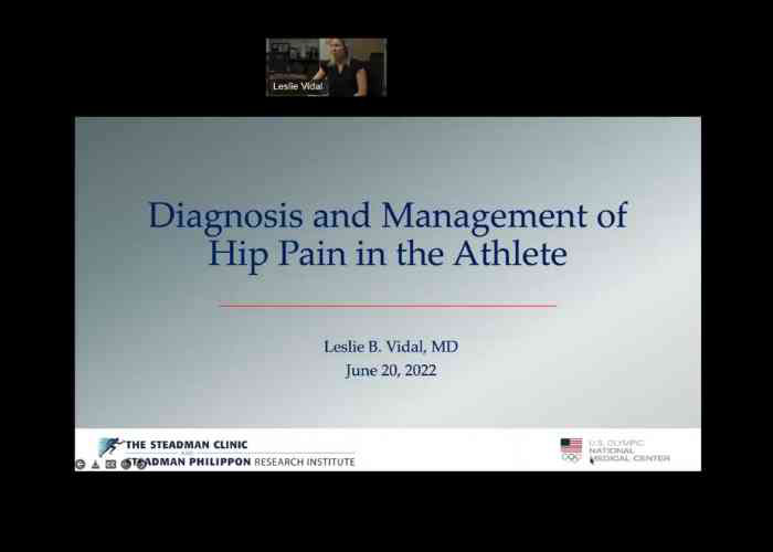 Management of Hip Pain, Vail CO